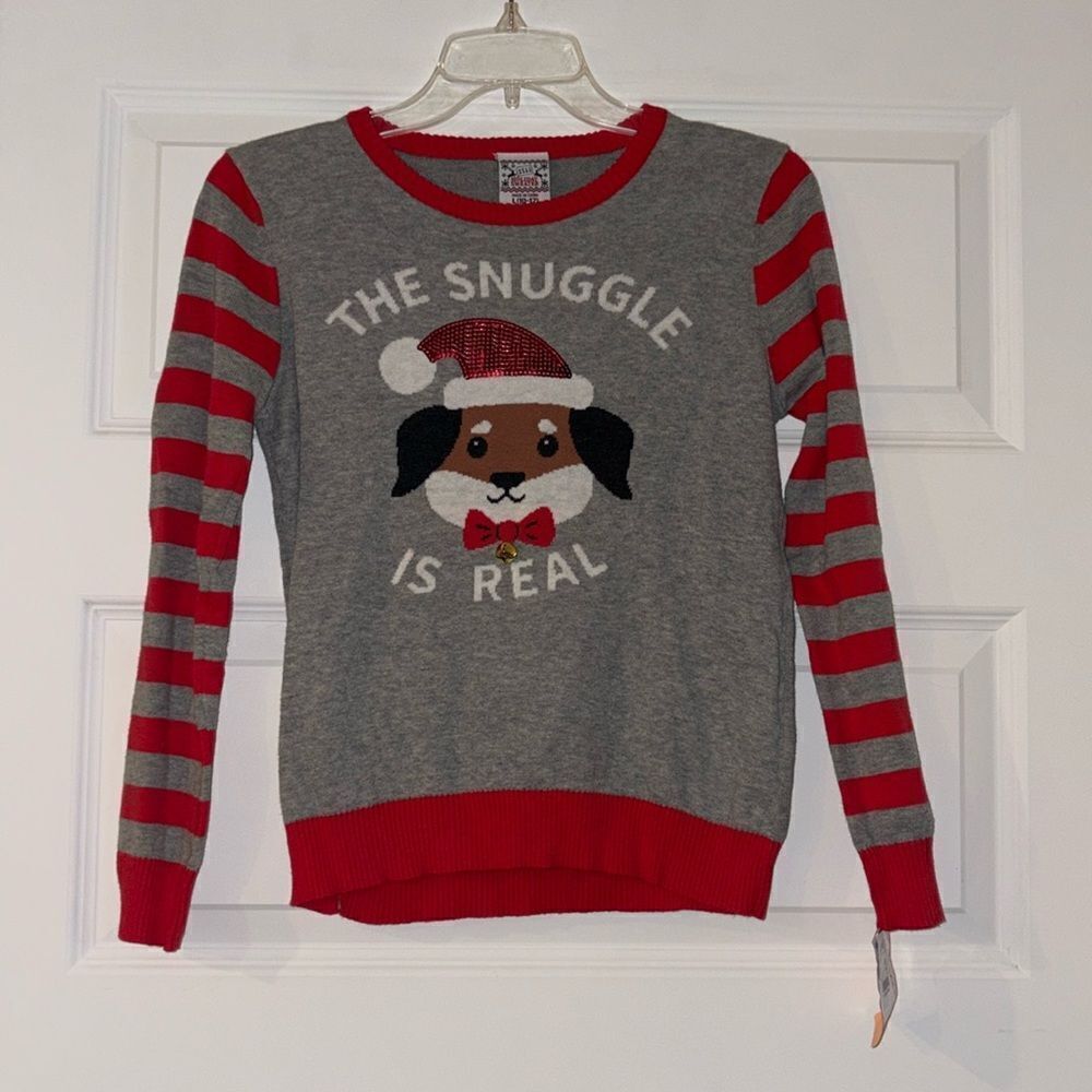 ✨Well Worn Kids Holiday Puppy The Snuggle is Real Sweater, NWT